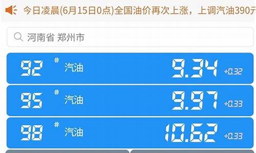 河南省今日油价92汽油价格查询表_河南今日油价92汽油价格调整最新消息