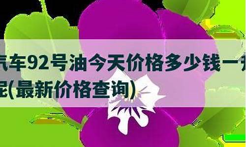 贵阳92号油价格今日_今日92油价格多少钱一升贵阳